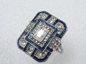 色石　クリスタル　指輪(24号)